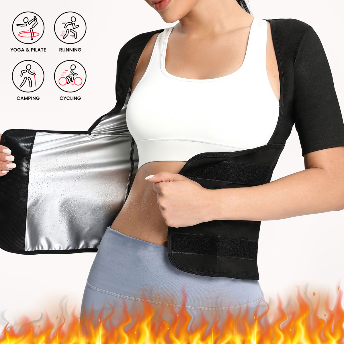 Waist Trainer Women - Sauna Suit for Women Sweat Body