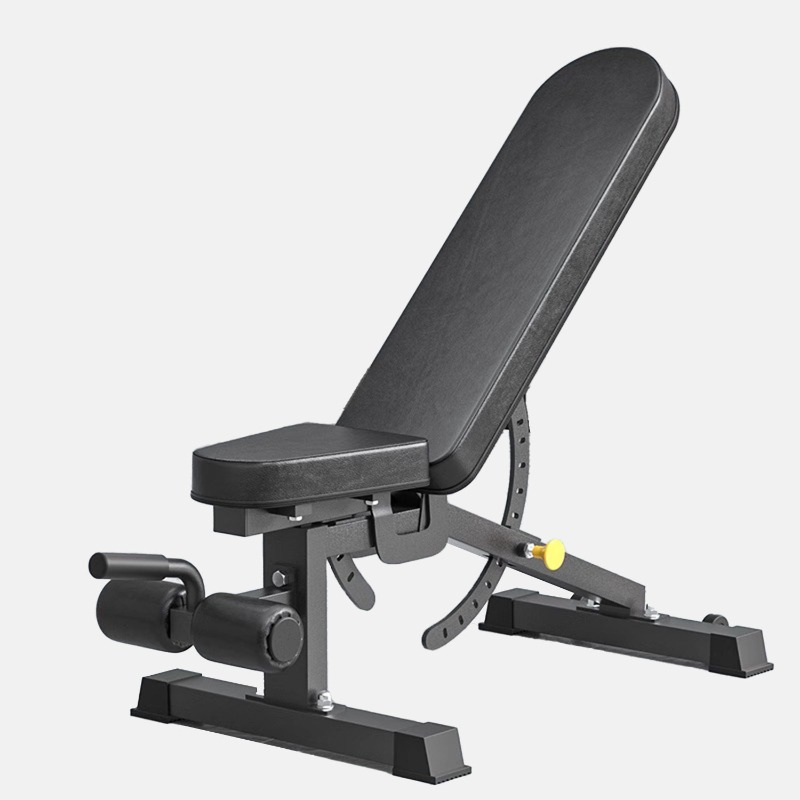 Adjustable Dumbbells - Black Fitness Bench Exercise Equipment Multi-Functional