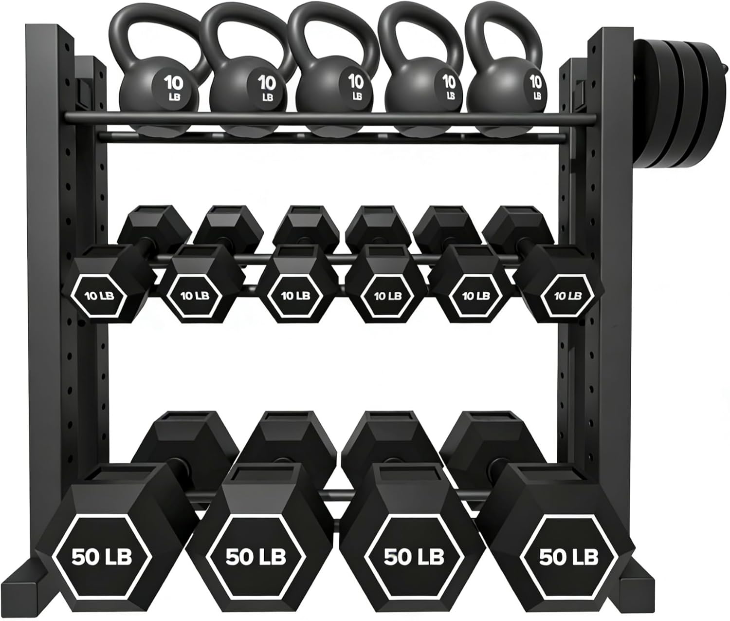 Adjustable Dumbbells - Home Gym Use, Steel Material, Silver