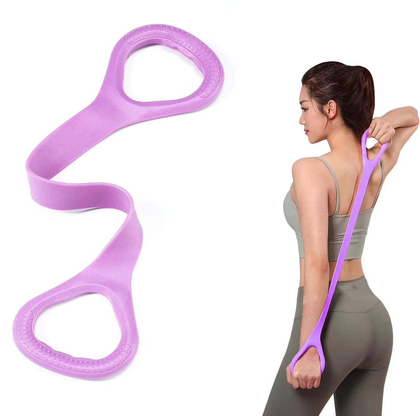 Yoga Fitness Stretching Strap - Fitness Workout Resistance Band Arm Back