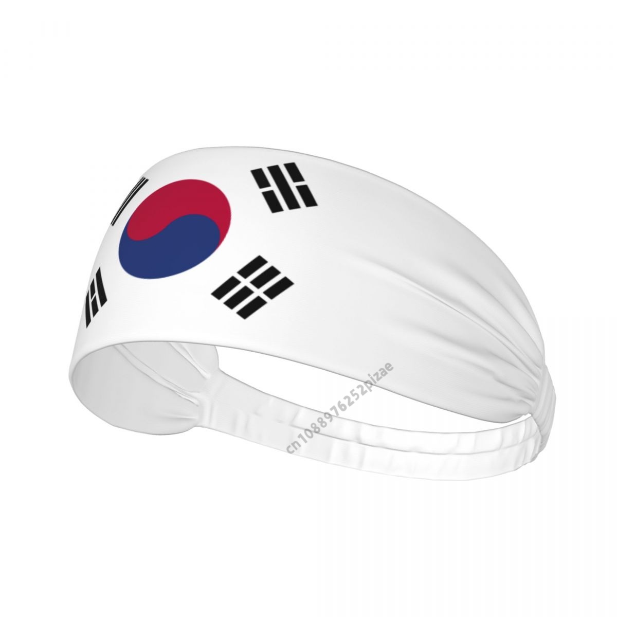 Yoga Fitness Stretching Strap - South Korea Flag Men Women Bands