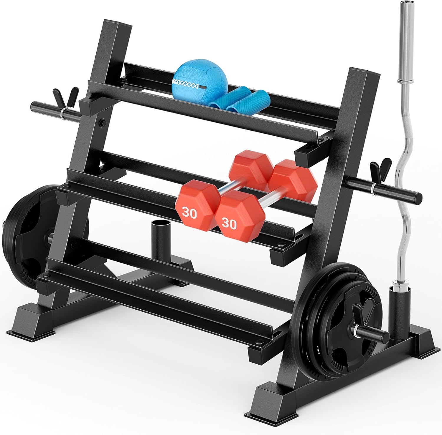 Adjustable Dumbbells - Home Gym Use, Solid Material, Brown