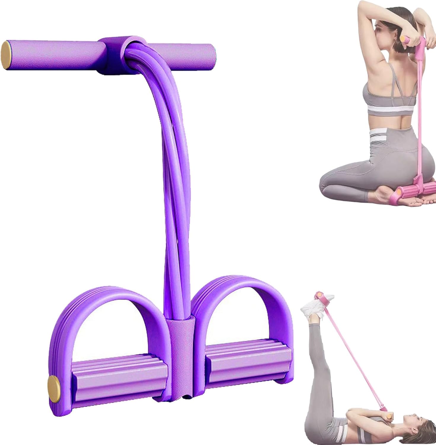 Yoga Fitness Stretching Strap - 4/6-Tube Tensioner Multi-Functional Household Fitness Yoga