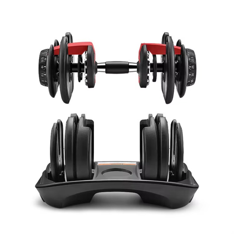 Adjustable Dumbbells - Free Weight Gym Set Cast Iron