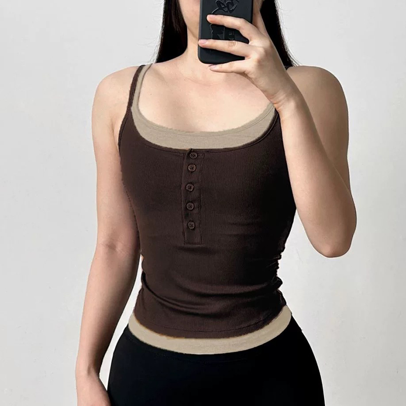 Color-Block Faux Two-Piece Spo - огляд і ціна Yoga Fitness Tapis