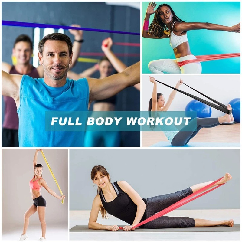 Natural Latex Resistance Bands - огляд і ціна Yoga Fitness Stretching Strap