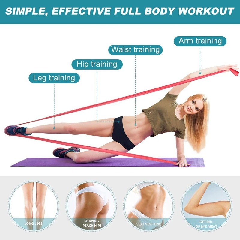 Natural Latex Resistance Bands - огляд і ціна Yoga Fitness Stretching Strap