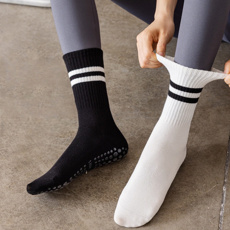 Women Non Slip Yoga Socks, Gri - огляд і ціна Yoga Fitness Dance