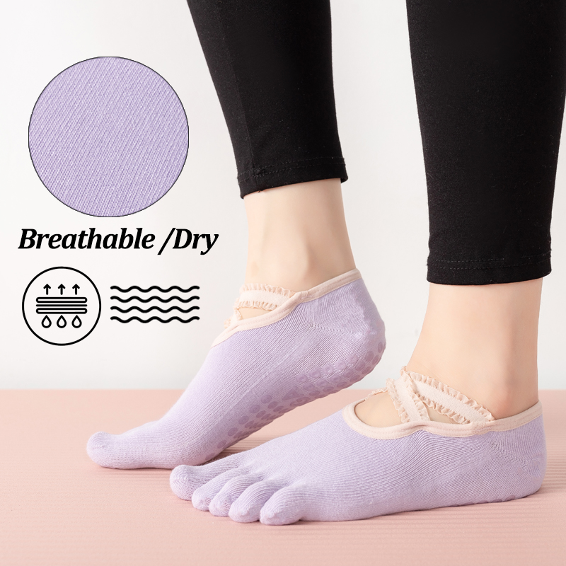 Ladies Non-Slip Pilates Socks  - огляд і ціна Yoga Fitness Dance