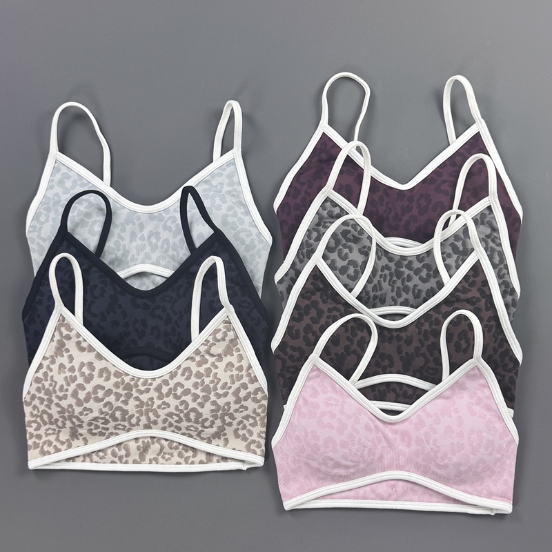 Sports Bra Women Leopard Print - огляд і ціна Yoga Fitness Stretching Strap