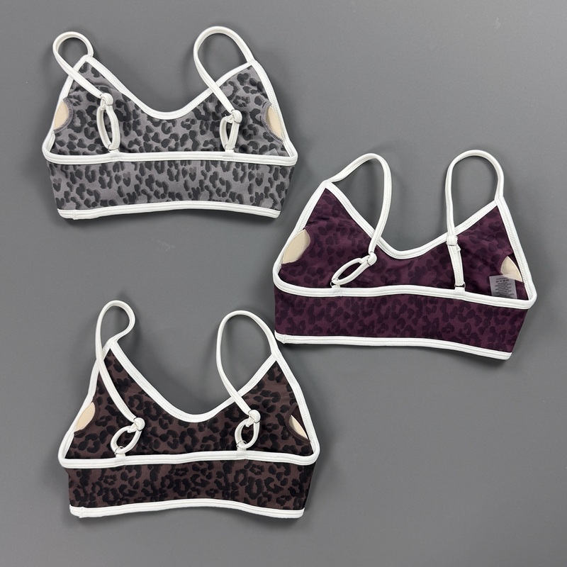 Sports Bra Women Leopard Print - огляд і ціна Yoga Fitness Stretching Strap