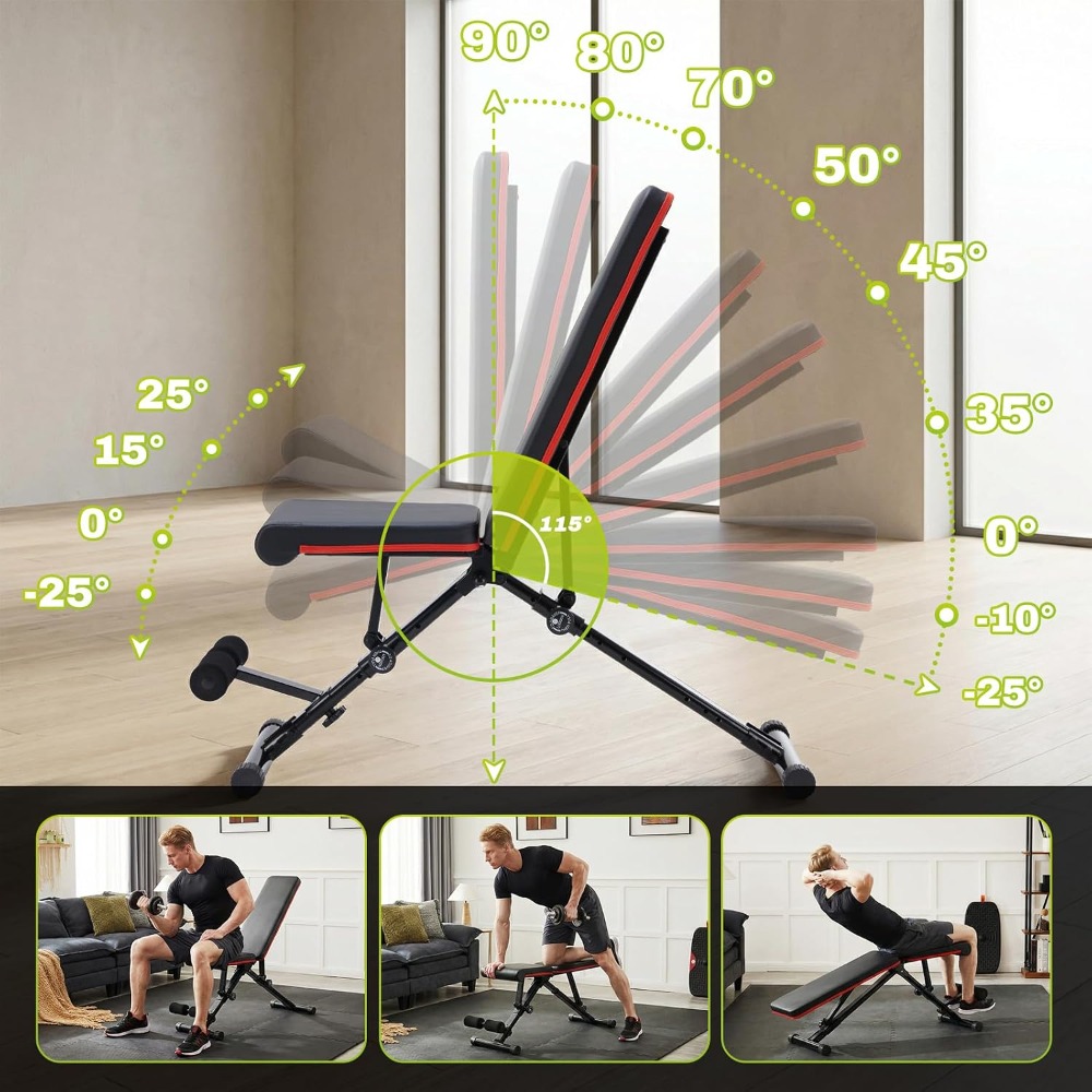 Adjustable Weight Bench for Fu - огляд і ціна Adjustable Dumbbells
