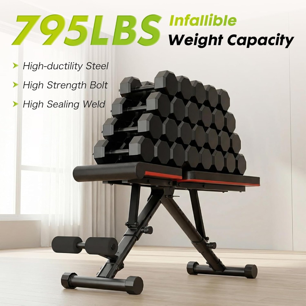Adjustable Weight Bench for Fu - огляд і ціна Adjustable Dumbbells