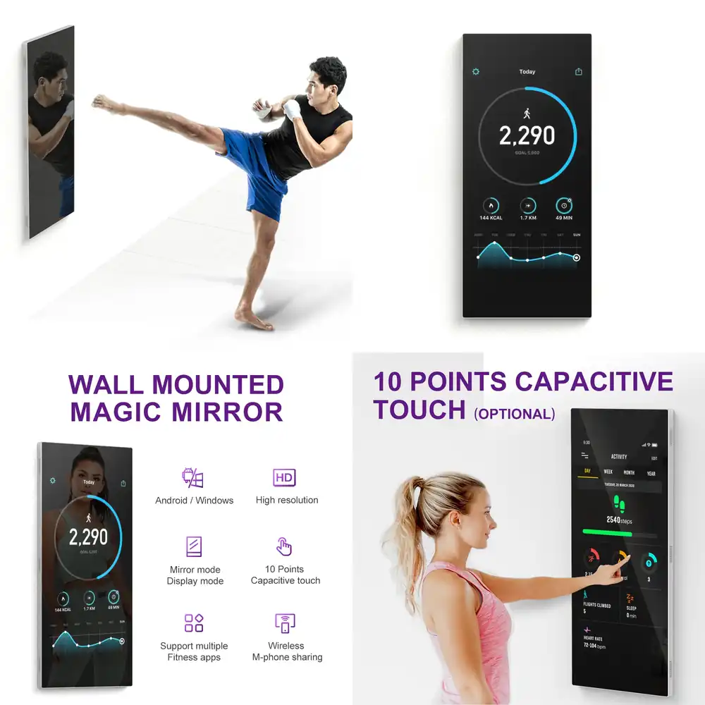 Wall Mounted Interactive Mirro - огляд і ціна Yoga For Fitness App