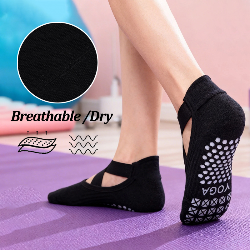 Women Non-Slip Yoga Socks Sili - огляд і ціна Yoga Fitness Dance