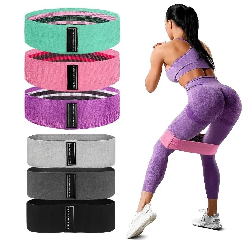 3Pcs Fabric Resistance Hip Boo - огляд і ціна Yoga Fitness Stretching Strap