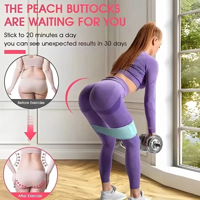 3Pcs Fabric Resistance Hip Boo - огляд і ціна Yoga Fitness Stretching Strap