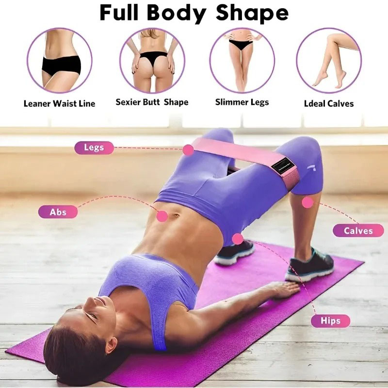 3Pcs Fabric Resistance Hip Boo - огляд і ціна Yoga Fitness Stretching Strap