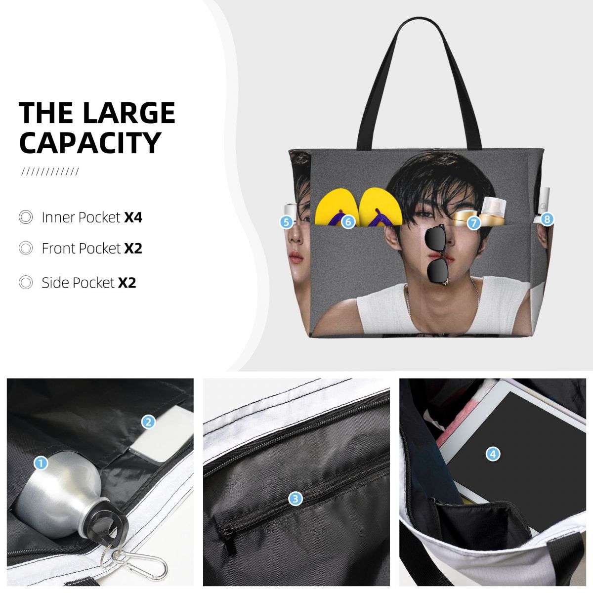 Jungwon En Kpop Beach Tote Bag - огляд і ціна Yoga En Fitness