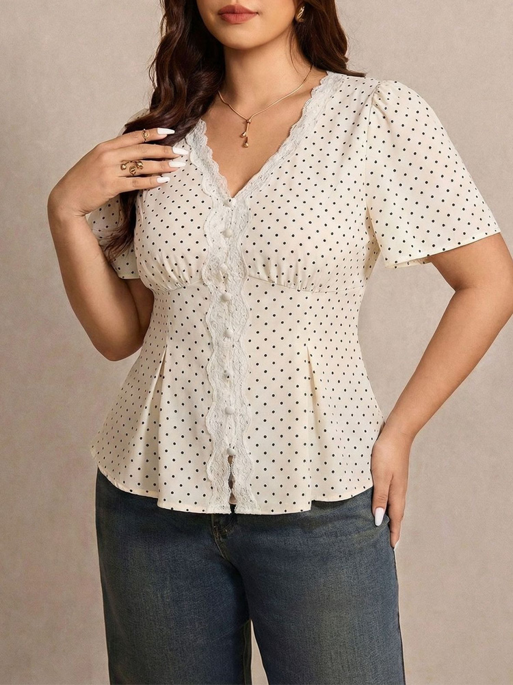 GIBSIE Plus Size Polka Dot Con - огляд і ціна Waist Trainer Women