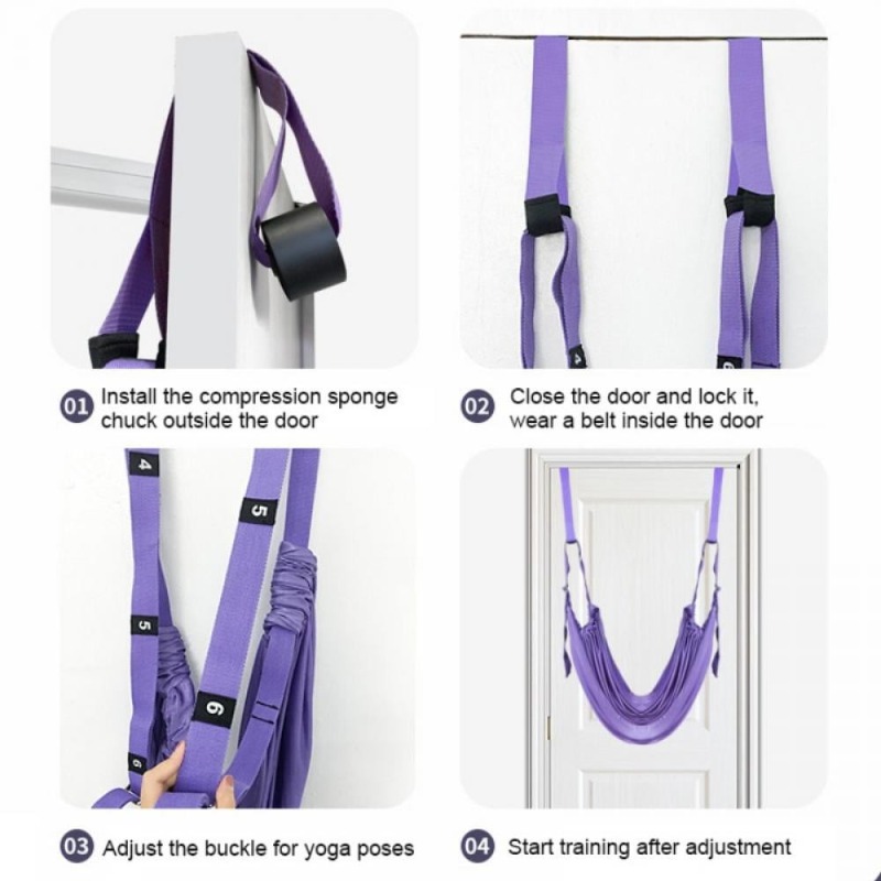 Adjustable Aerial Yoga Hammock - огляд і ціна Yoga Fitness Stretching Strap