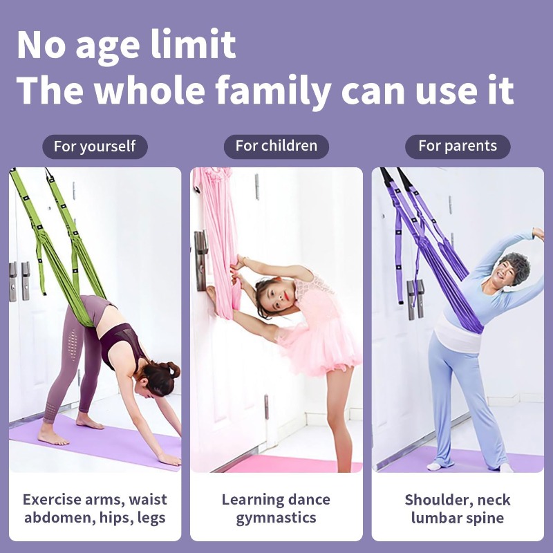 Adjustable Aerial Yoga Hammock - огляд і ціна Yoga Fitness Stretching Strap